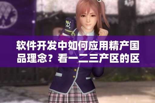 軟件開發(fā)中如何應(yīng)用精產(chǎn)國品理念？看一二三產(chǎn)區(qū)的區(qū)別！