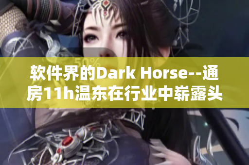 軟件界的Dark Horse--通房11h溫東在行業(yè)中嶄露頭角