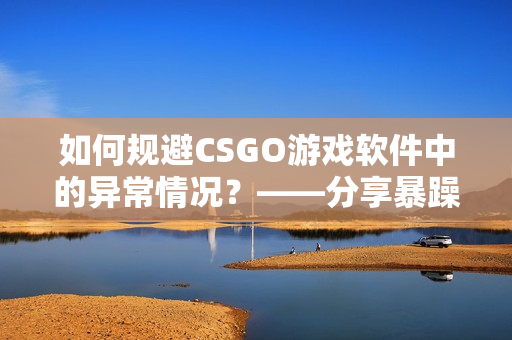 如何規(guī)避CSGO游戲軟件中的異常情況？——分享暴躁小阿姨經(jīng)驗(yàn)