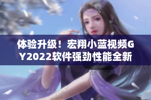體驗升級！宏翔小藍視頻GY2022軟件強勁性能全新上市